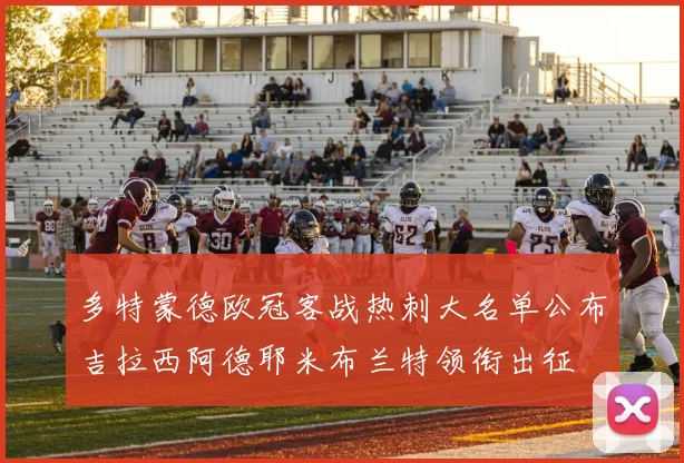 多特蒙德欧冠客战热刺大名单公布吉拉西阿德耶米布兰特领衔出征
